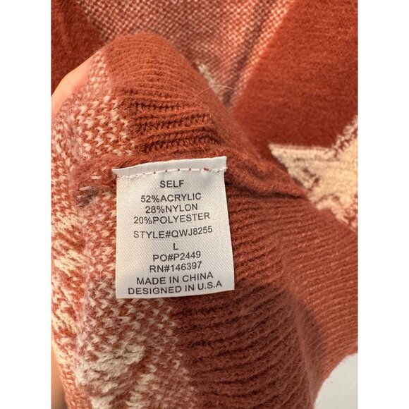 Talulah Star Pattern Textured Button Up Cardigan With Pockets Womens Size Large - Picture 6 of 8